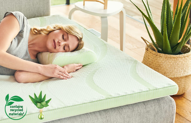 Dormeo Nature's Aloe Vera Topper 5cm with Anatomic Pillow